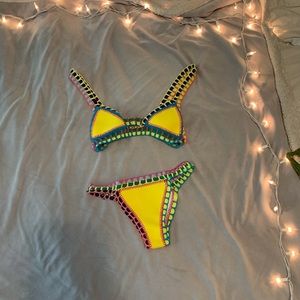 reversible crochet bikini set